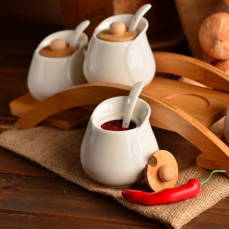 سرویس ادویه 4 عددی بامبوم مدل بستا کد B1102